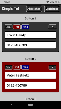 Screenshot Buttons konfigurieren